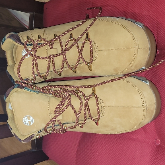 New Timberland Euro Sprint Mid Hiker Wheat Nubuck /Camouflage Trim size 10.5 - Picture 5 of 13